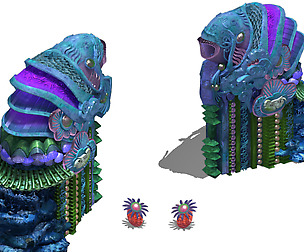 Underwater Palace - entrance statue