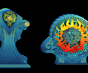 Horizontal version of the building accessories