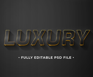 Luxury PSD Fully Editable Text Effect. Layer Style PSD Mockup Template