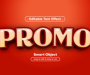 Promo PSD Fully Editable Text Effect. Layer Style PSD Mockup Template