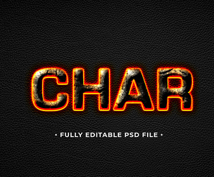 Chor PSD Fully Editable Text Effect. Layer Style PSD Mockup Template