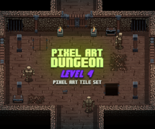 Pixel Art Dungeon Level 4