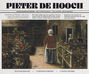 Pieter de Hooch Procreate Kit (Procreate Brushes, Canvas Textures & Color Swatches)