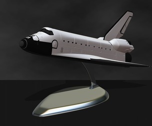 Space Shuttle with pedestal file for all 3D printer, two size
