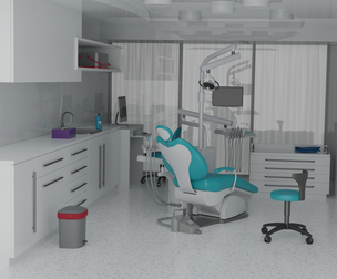 Ultra-Modern Dental Clinic Interior - Fully Detailed Medical Environment (PBR)