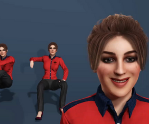 Realistic 3D Female Character Model  Fully Rigged  Animated