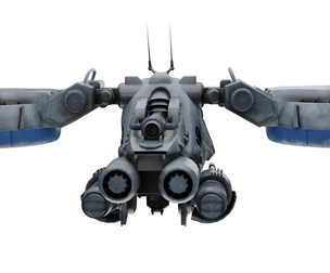 Titan-X7: Heavy VTOL Tactical Dropship - Futuristic Aerial Transport (PBR)