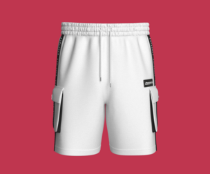 Men Explorer Tape-Detail Pocket Cargo Shorts | Marvelous / Clo3d / obj / fbx