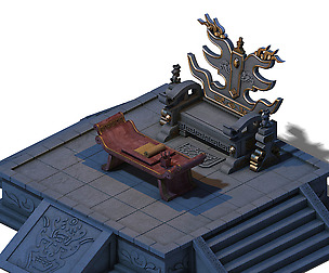 Huanglongshan - stone hall throne 02