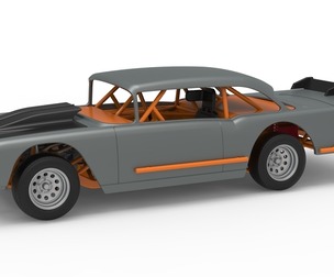 Vintage Dirt Modified stock car Version 9 Scale 1:25
