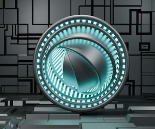 Sci-Fi Cinematic Core - Futuristic Rotating Sphere Engine