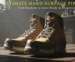 FrostGrip Tactical Boot - Game Ready Prop / 3D Model + Full Tutorial
