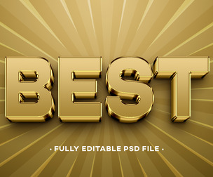 Best PSD Fully Editable Text Effect. Layer Style PSD Mockup Template