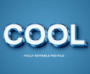 Cool PSD Fully Editable Text Effect. Layer Style PSD Mockup Template