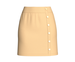 Girls Side Button Mini Skirt | Marvelous / Clo3d / obj / fbx