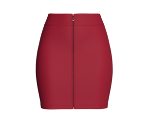 Girls Front-Zip Bodycon Mini Skirt | Marvelous / Clo3d / obj / fbx