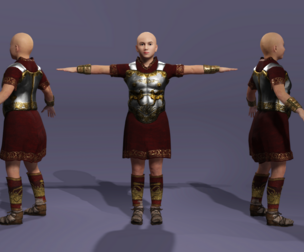 Rigged Realistic Fantasy Soldier with Facial Expressions