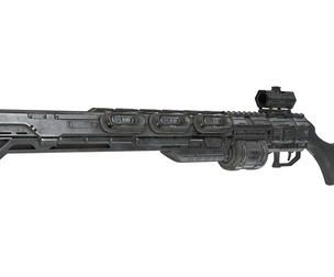 Advanced Sci-Fi Sniper Rifle - Futuristic Energy Marksman Asset