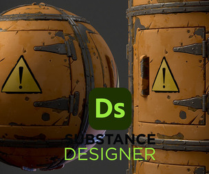 Stylized Painted Metal