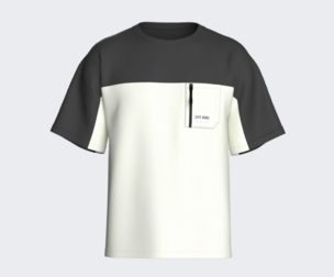 Men Drop Shoulder T-Shirt With Zip Pocket | Marvelous / Clo3d / obj / fbx
