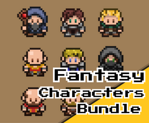 Fantasy Classes Character Pack – 9 Classes Walk Idle Attack