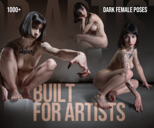Built for Artists II — 1000+ Dark Female Poses