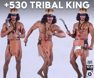 +530 Tribal King Reference Pictures – Vol 15 | 360° Shots