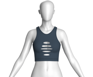 Girls Cut-Out Bralette | Marvelous / Clo3d / obj / fbx