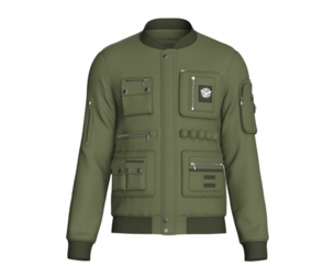 Men Military Multi-Pocket Utility Bomber Jacket | Marvelous / Clo3d / obj / fbx
