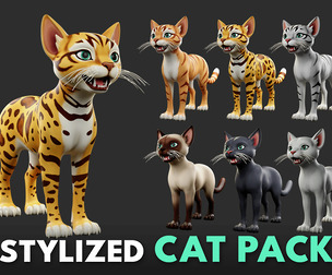 Cat Pack – Stylized / Cartoon