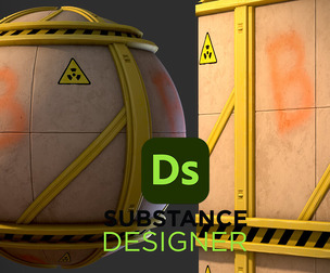Stylized Industrial Wall
