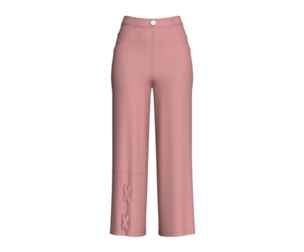 Girls High-Rise Dusty Pink Pant | Marvelous / Clo3d / obj / fbx