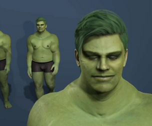 Realtime  3D Character Full Body Rigged ExpressionsAnimated巨人3D模型全身绑定可做各种动作和表情