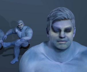 Realistic Giant 3D Character Model with Full Rig and Facial Expressions