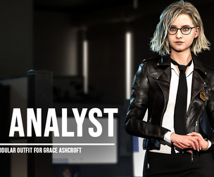 FBI Analyst Outfit Mod for Grace Resident Evil Requiem