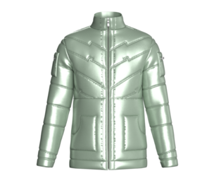 Men Vector Glide Puffer Jacket | Marvelous / Clo3d / obj / fbx