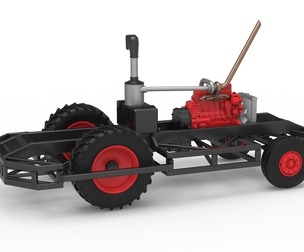 Chassis of Racing Combine Harvester Scale 1:25