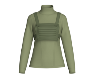 Girls Techwear Sweatshirt With Chest Rig | Marvelous / Clo3d / obj / fbx