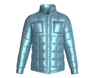 Men Lithium Puffer Jacket | Marvelous / Clo3d / obj / fbx