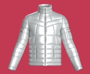 Men Nexus Shield Puffer Jacket | Marvelous / Clo3d / obj / fbx