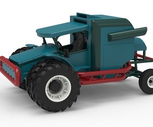 Racing Combine Harvester Version 2 Scale 1:25