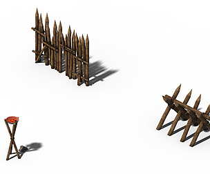 Barracks - Wooden fence 01