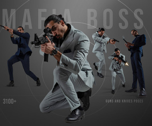 3100+ Mafia Boss — Guns & Knives Poses