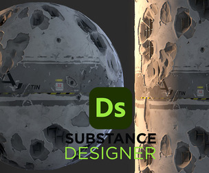 Stylized Damaged Concrete
