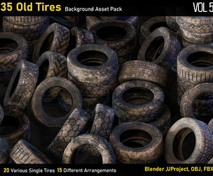 35 Old Tires-Background Asset Pack_vol5