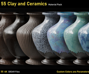 55 Clay and Ceramics Materials