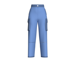 Girls Cobalt Zenith Utility Pant | Marvelous / Clo3d / obj / fbx