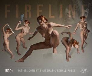 Fireline: 1500+ Action, Combat & Cinematic Female Poses