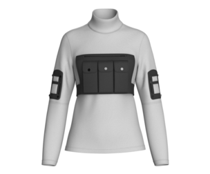 Girls Techwear Pullover With Multi Pocket Chest Rig | Marvelous / Clo3d / obj / fbx
