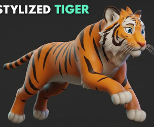 Tiger - Stylized / Cartoon